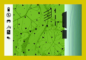 Access to river: yes. Tree cover: somewhat open. Impermeable surface: some. Landscape design strategy: organized. Information about the Ohio River: some.