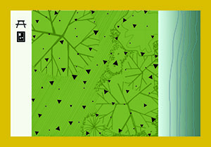 Access to river: yes. Tree cover: somewhat open. Impermeable surface: some. Landscape design strategy: State Park style. Information about the Ohio River: some.