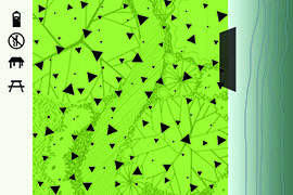River access: yes. Tree cover: open. Impervious surface: a lot. Landscape design strategy: organized. Information about the Ohio River: little to none.
