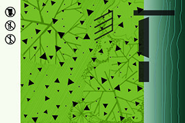 River access: yes. Tree cover: somewhat open. Impervious surface: a lot. Landscape design strategy: State Park style. Information about the Ohio River: little to none.