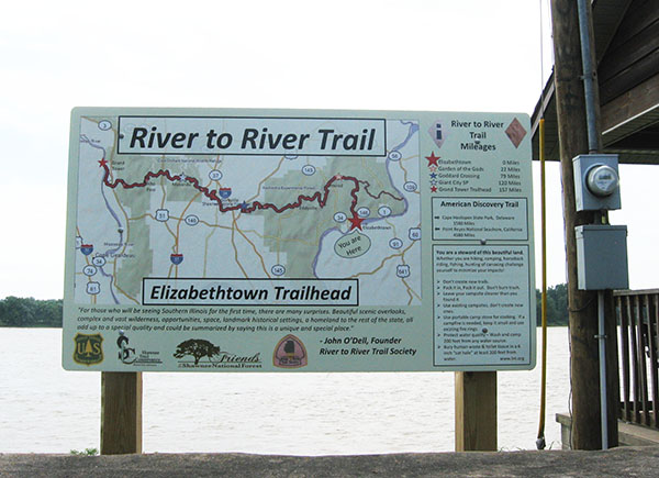 889 IL Hardin Elizabethtown R2R trailhead sign 600 8 high